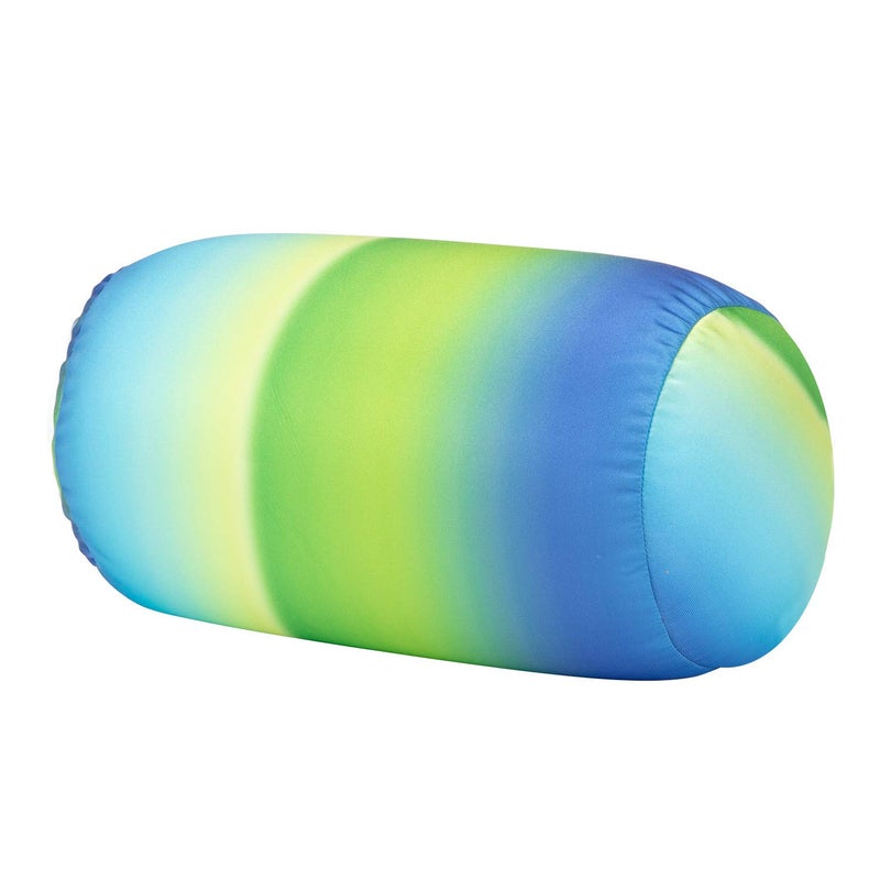 Focustree Squish Microbead Pillow Neck Lumbar Body Sopport Microbead Bolster 7 and 12Inches Travel Pillows for Chair Sleeping Car Seat Emotional Colorful Dormroom Accessory(Blue Green) - Image 1